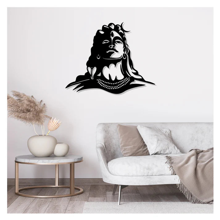 Lord Shiva Hindu Deity Metal Wall Art