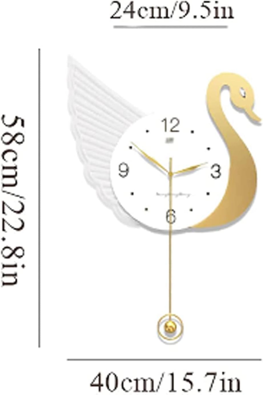Duck Design Modern Metal Wall Clock