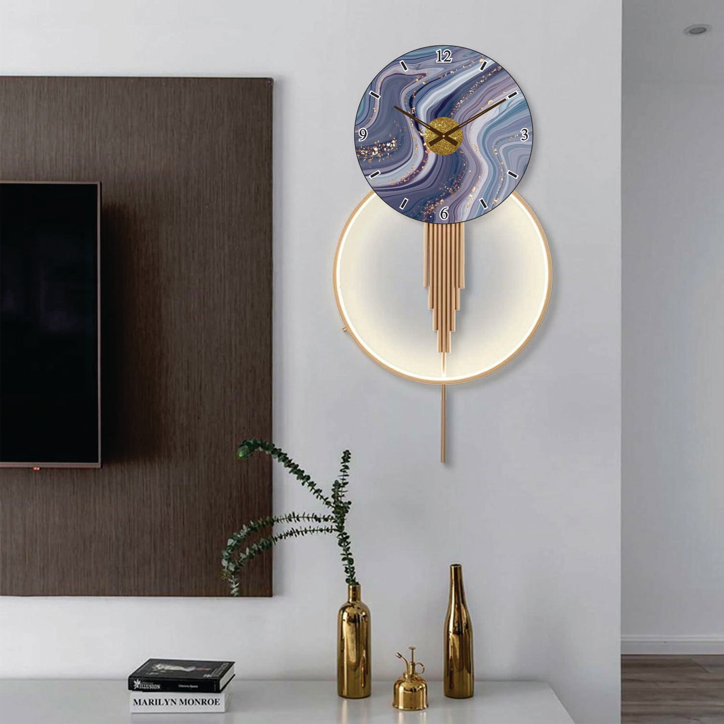 Modern Metal Wall Clock