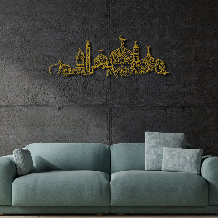 Masjid Metal Islamic Wall Art