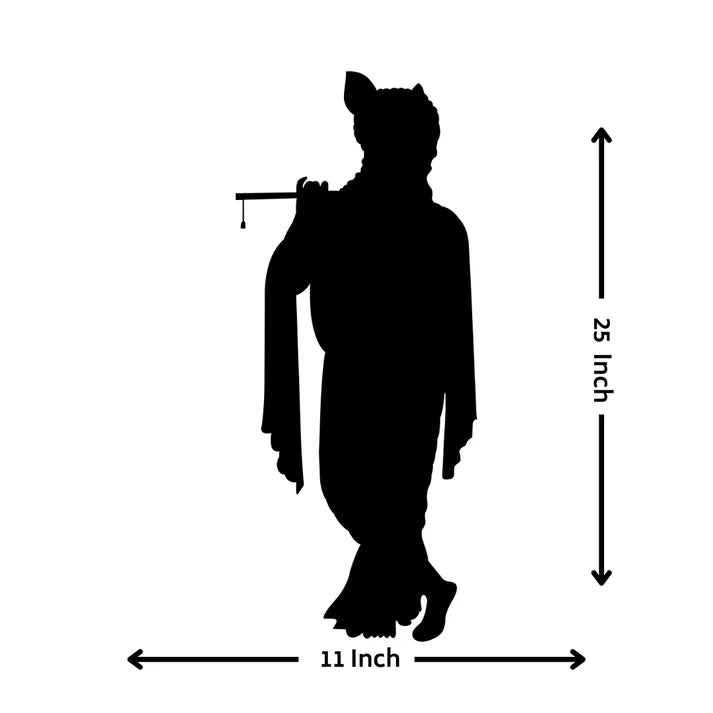 Lord Krishna Metal Wall Art