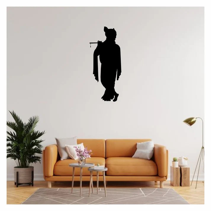 Lord Krishna Metal Wall Art