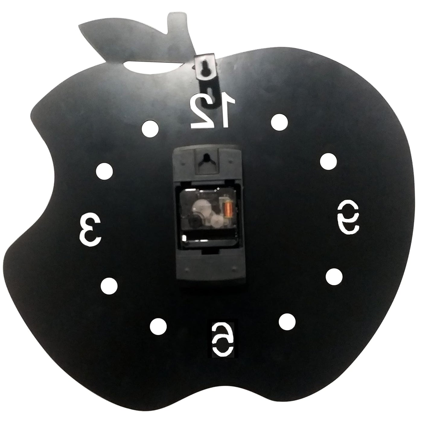 Adam's Apple Metal Wall Clock 16"; Black