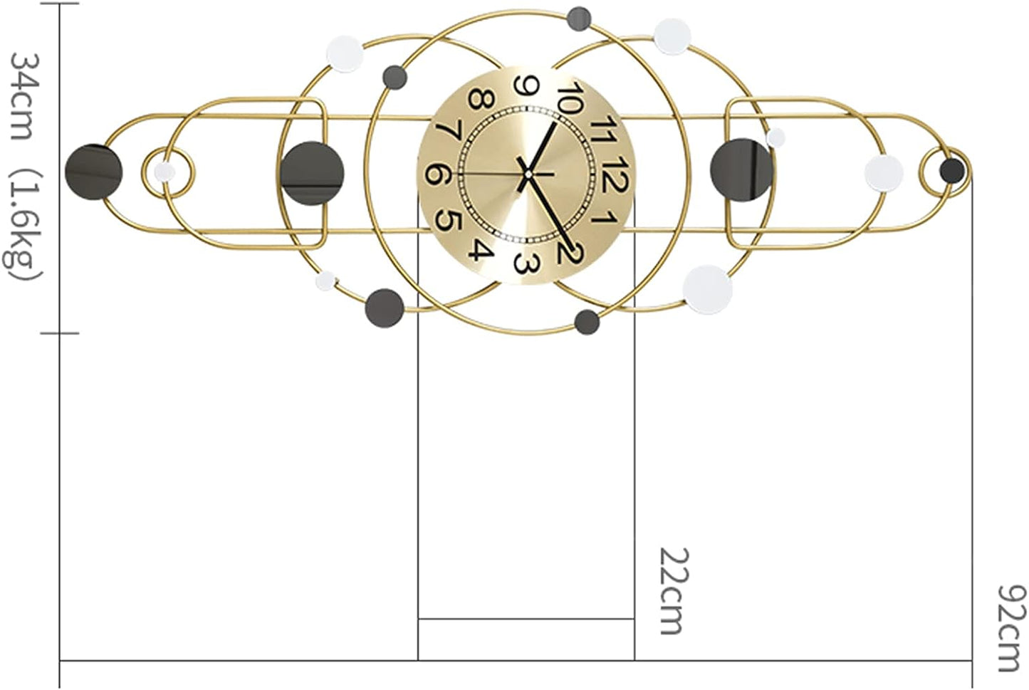 Modern Design Metal Wall Clock