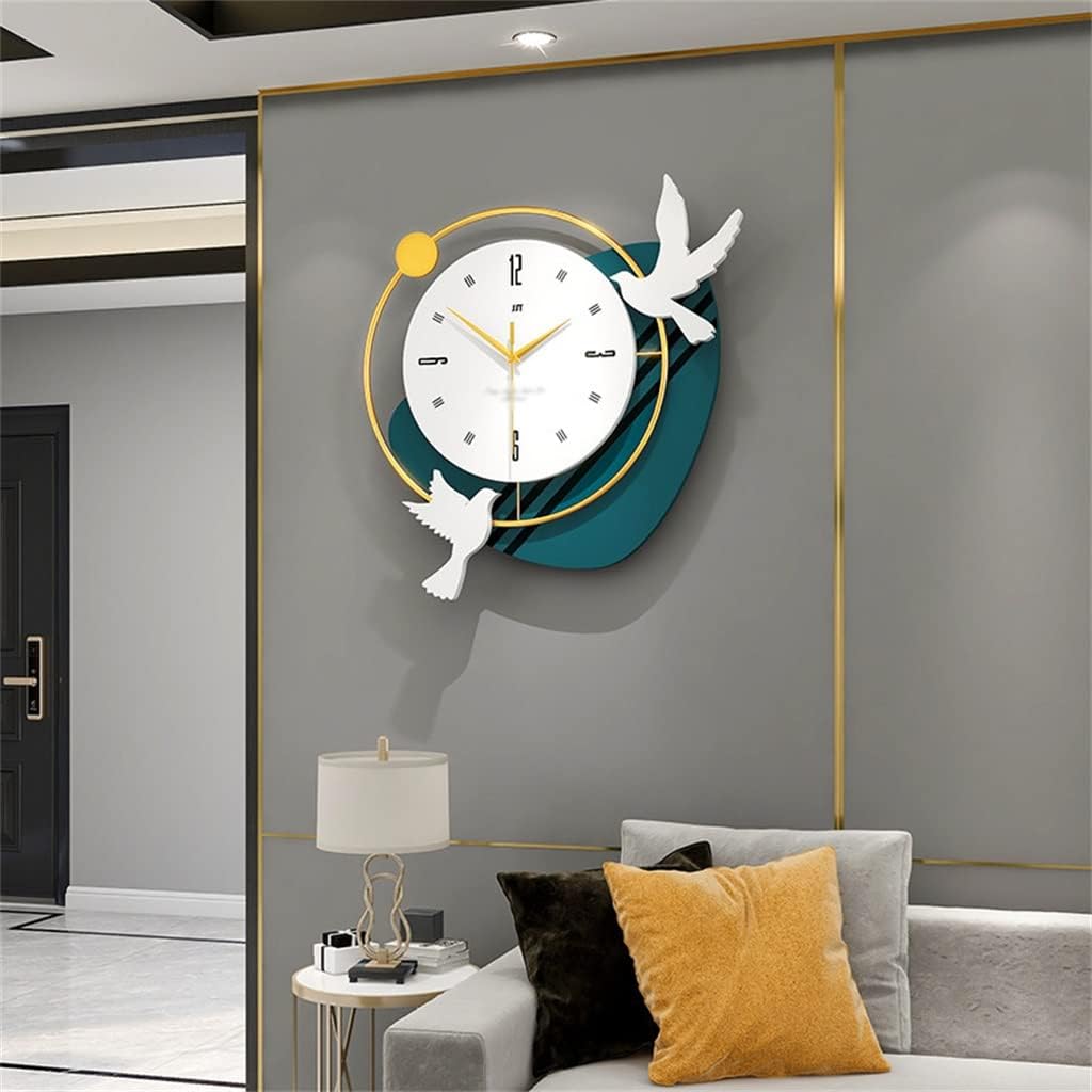 Bird Design Modern Metal Wall Clock