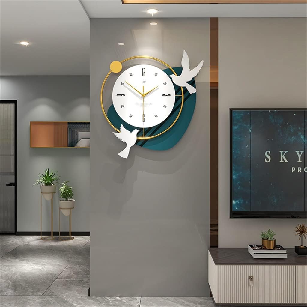 Bird Design Modern Metal Wall Clock