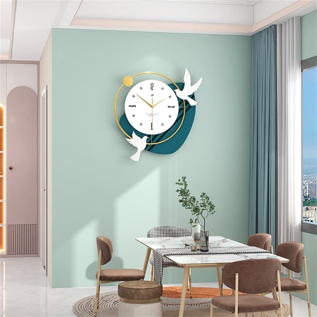 Bird Design Modern Metal Wall Clock
