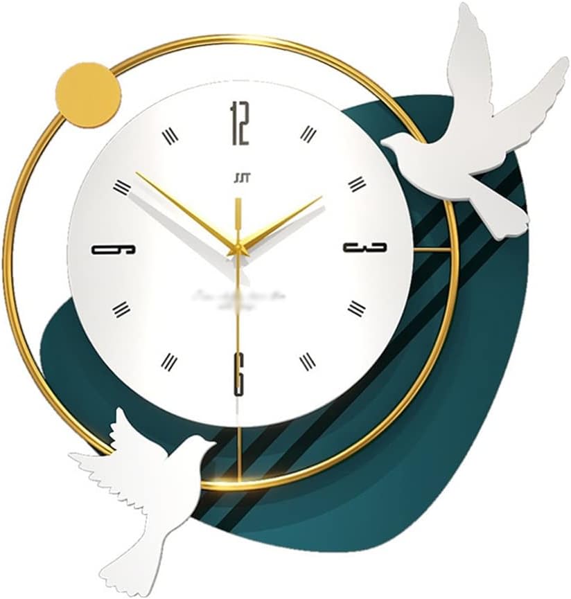 Bird Design Modern Metal Wall Clock