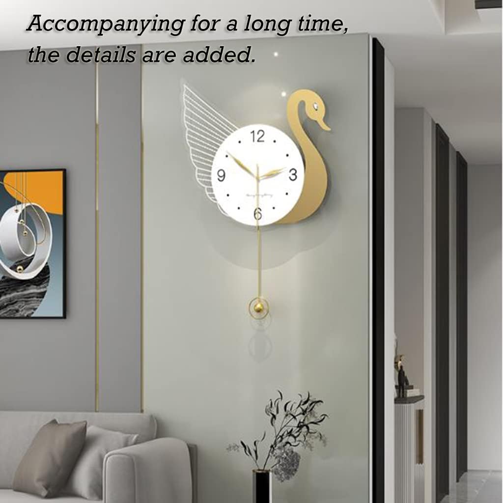 Duck Design Modern Metal Wall Clock