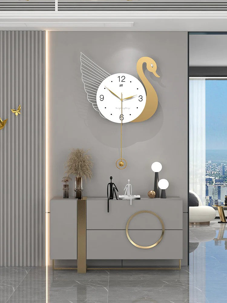 Duck Design Modern Metal Wall Clock