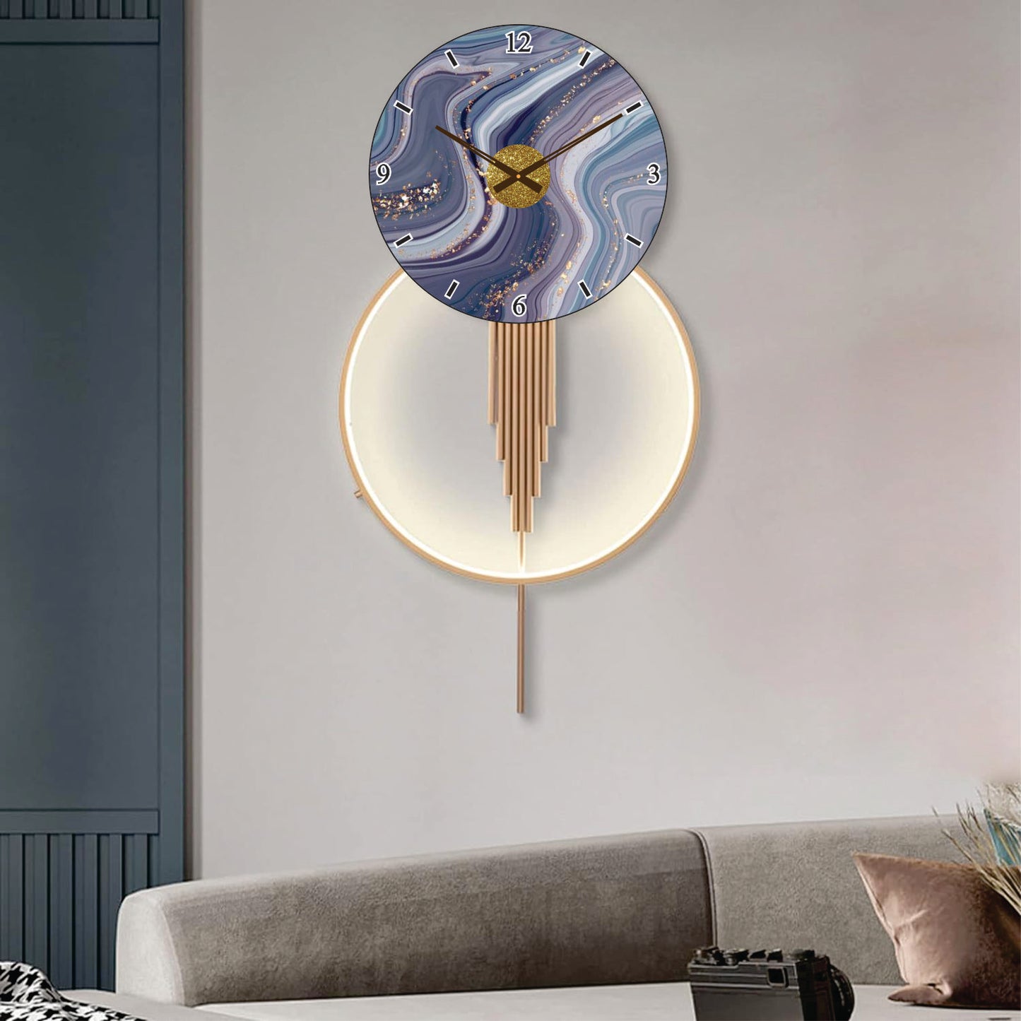 Modern Metal Wall Clock