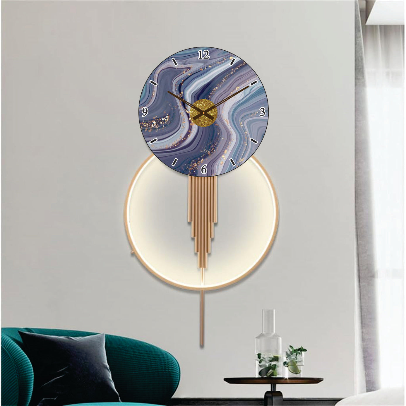 Modern Metal Wall Clock