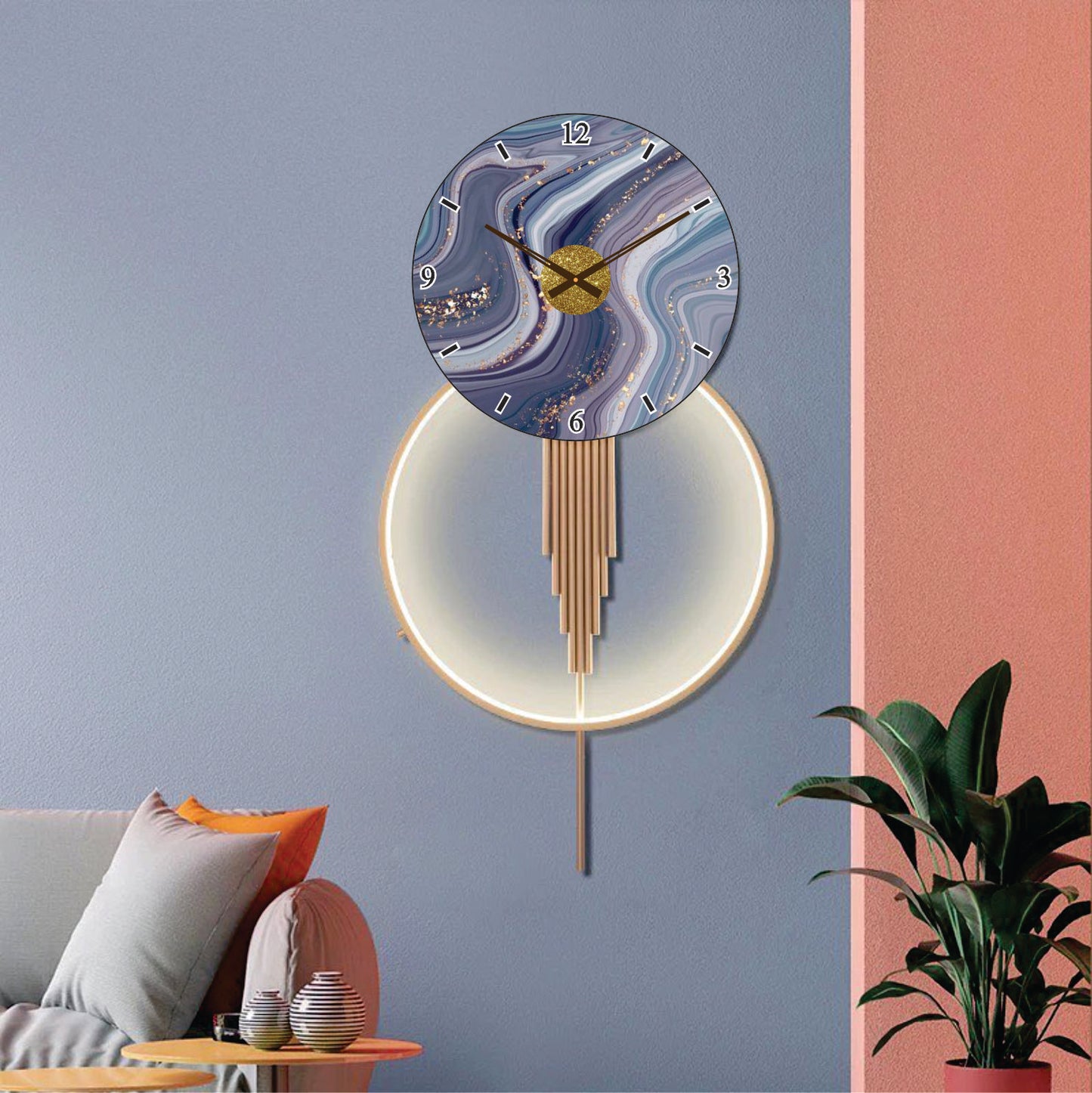 Modern Metal Wall Clock