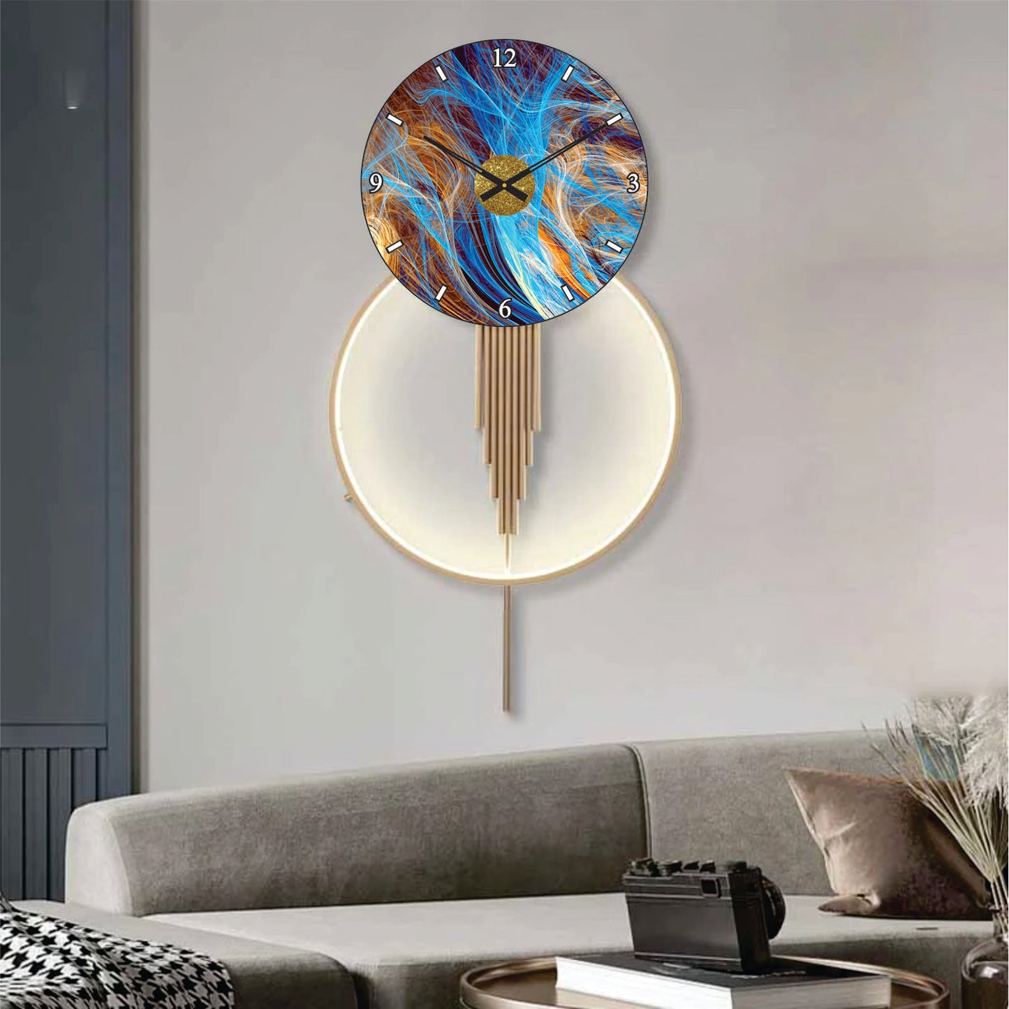 Modern Metal Wall Clock