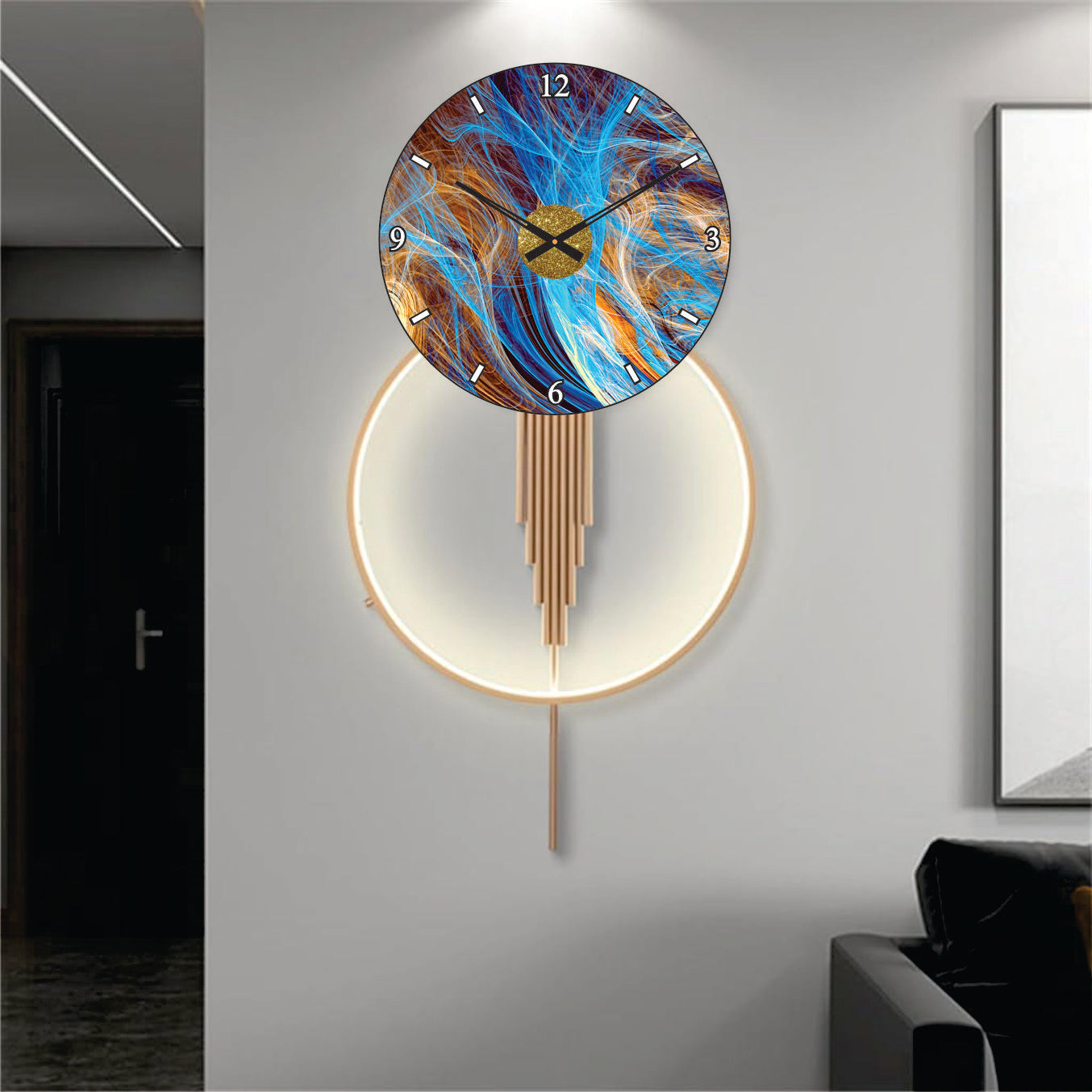 Modern Metal Wall Clock