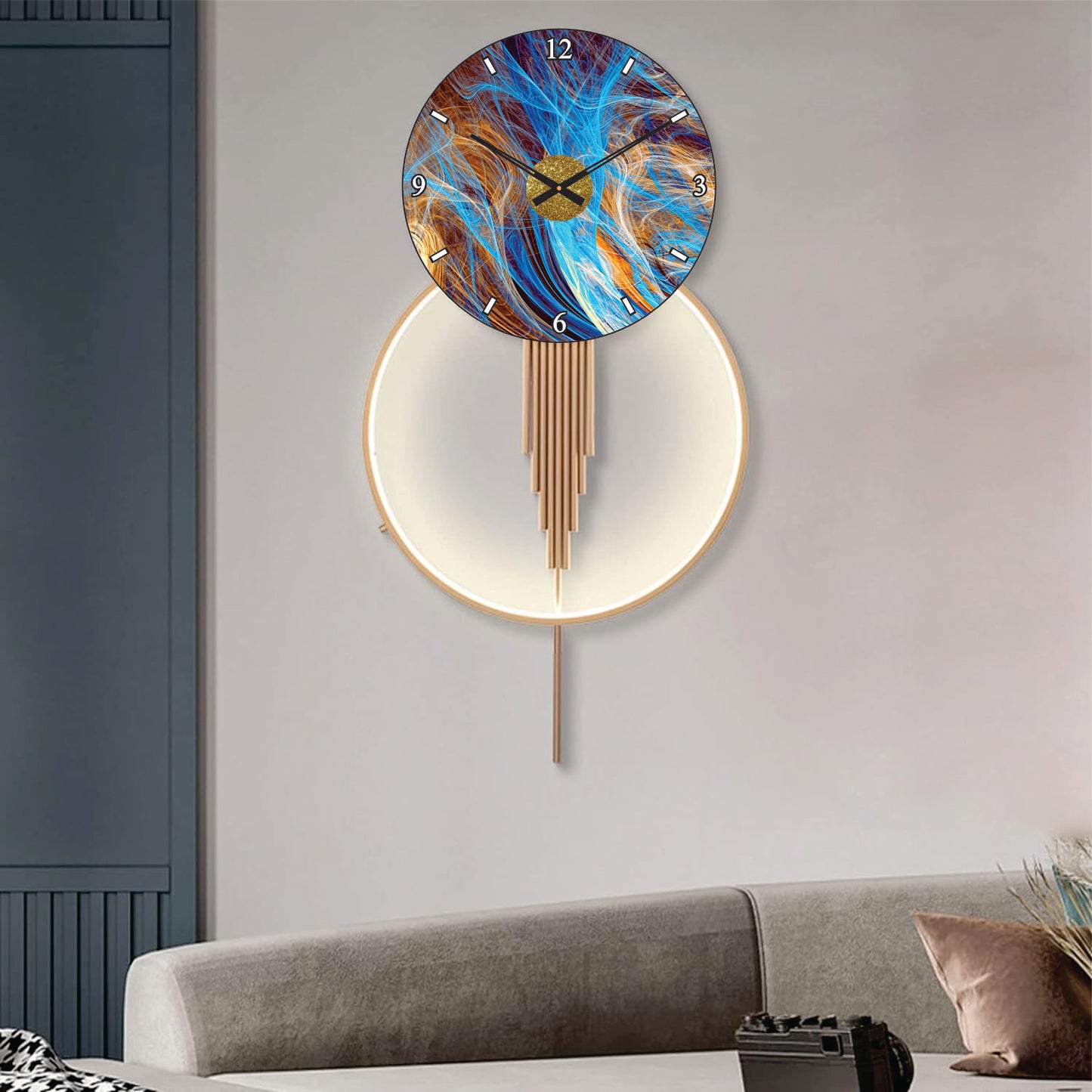 Modern Metal Wall Clock