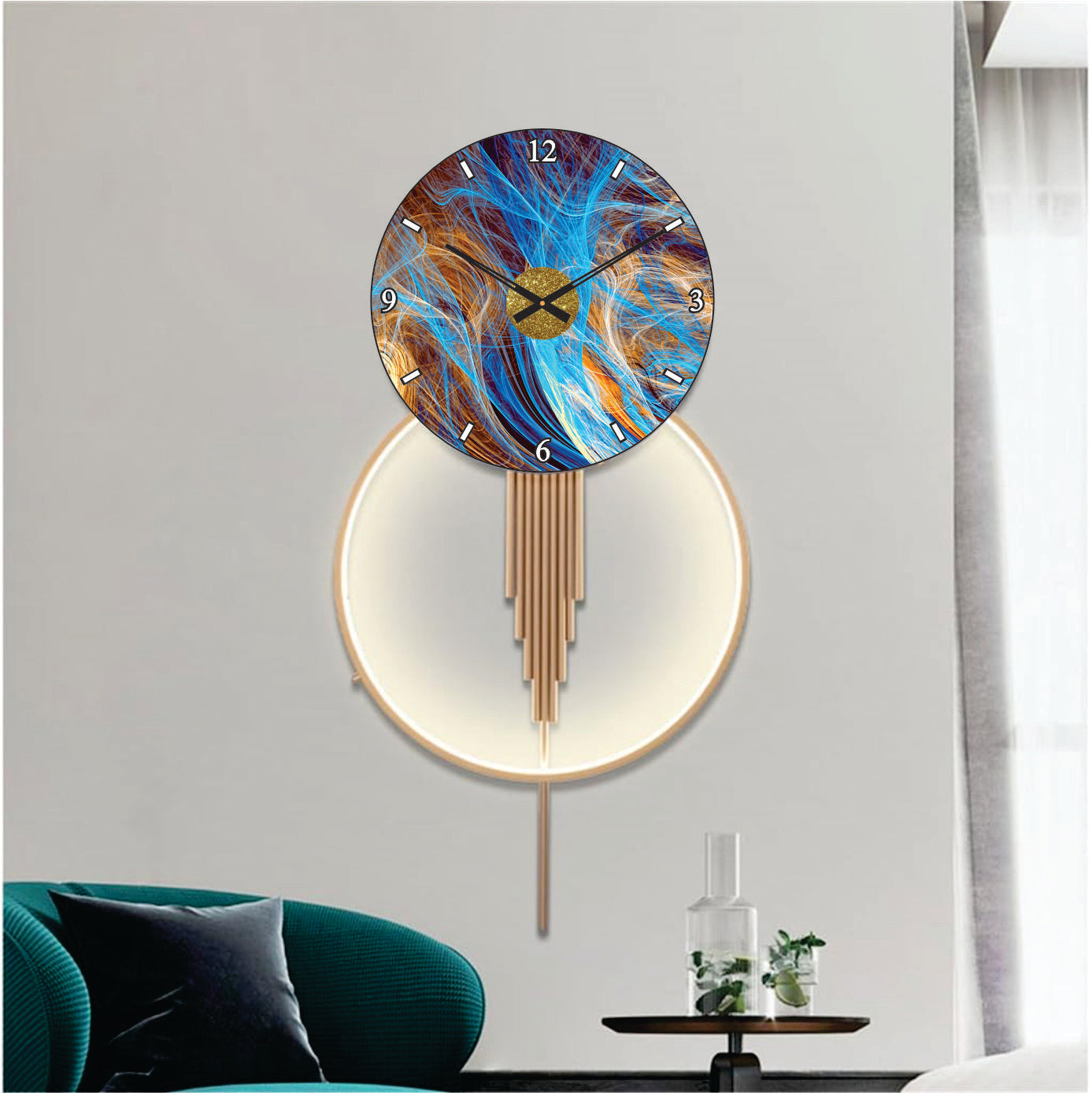 Modern Metal Wall Clock