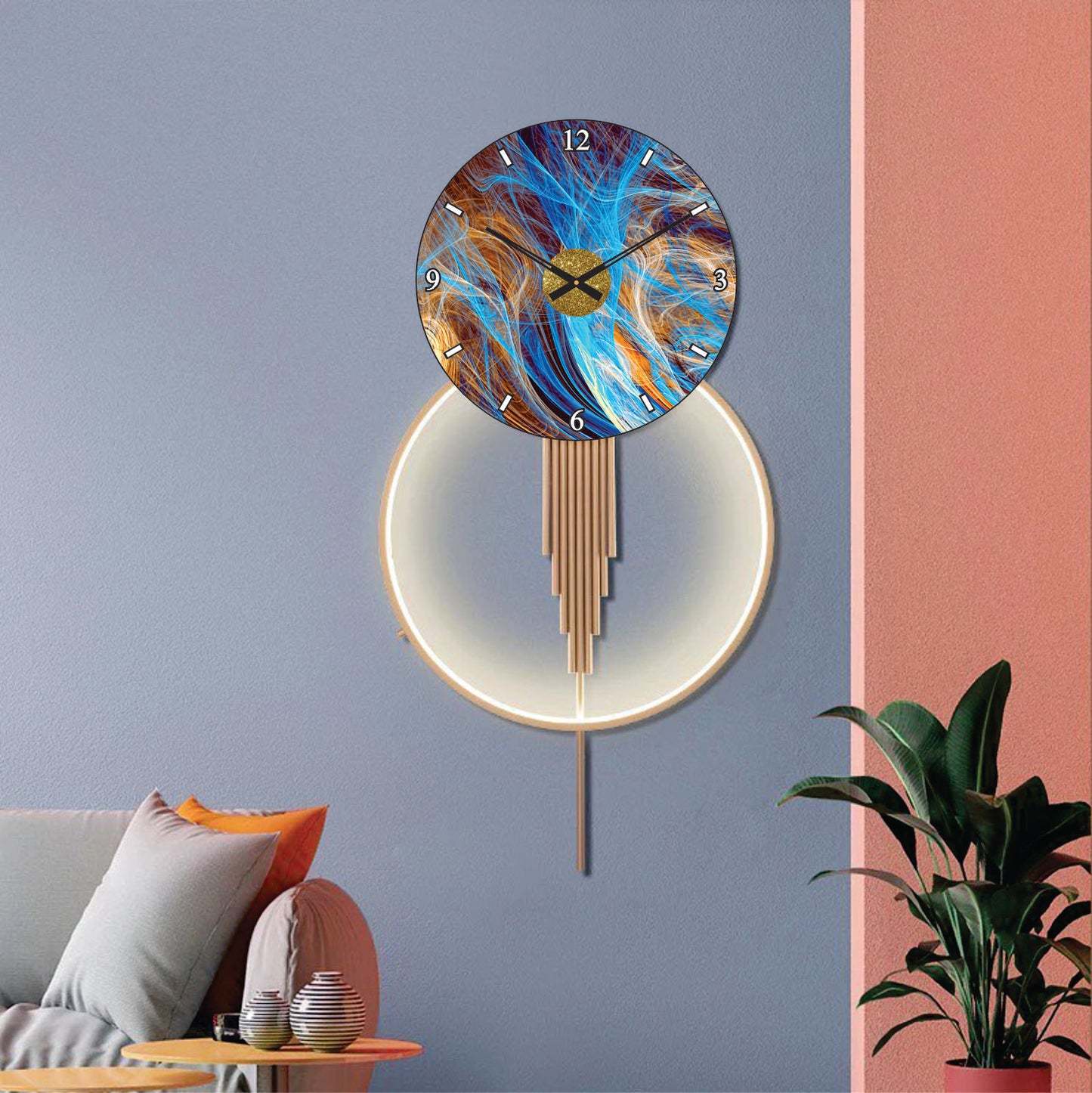 Modern Metal Wall Clock