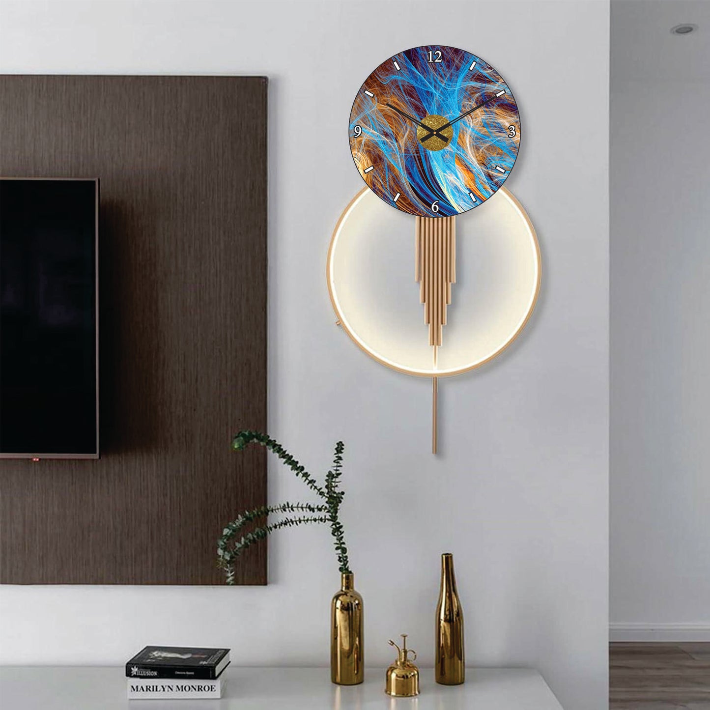 Modern Metal Wall Clock