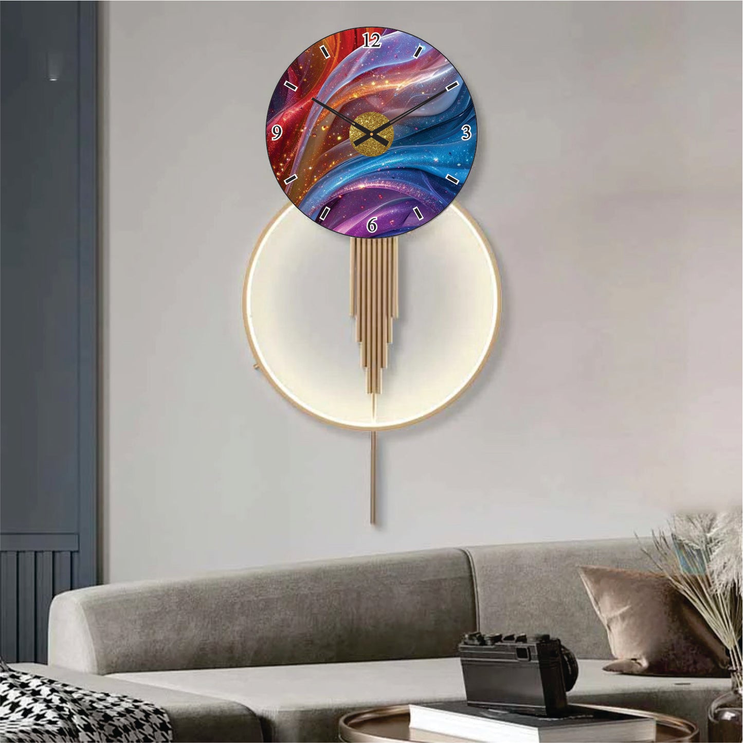 Modern Metal Wall Clock