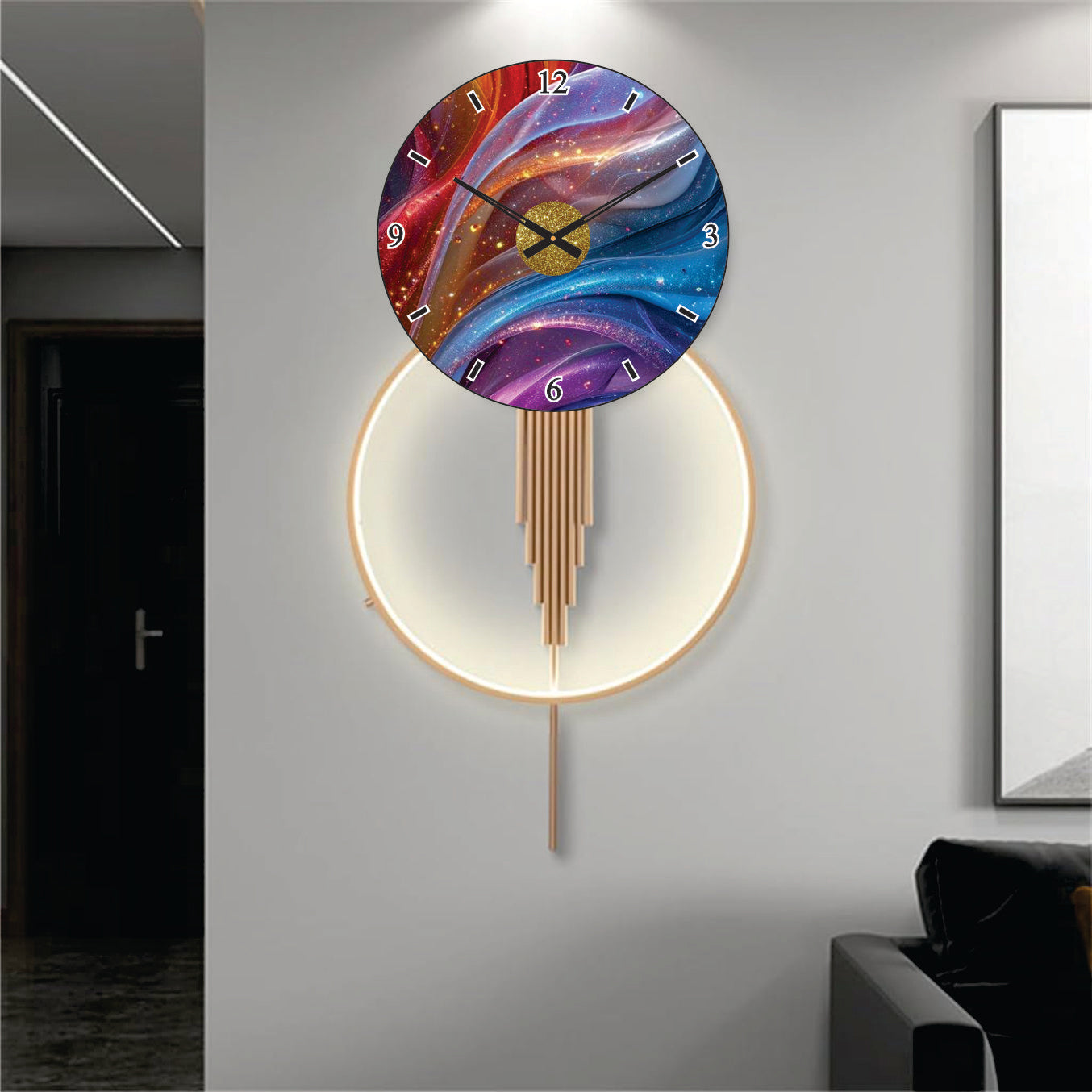 Modern Metal Wall Clock