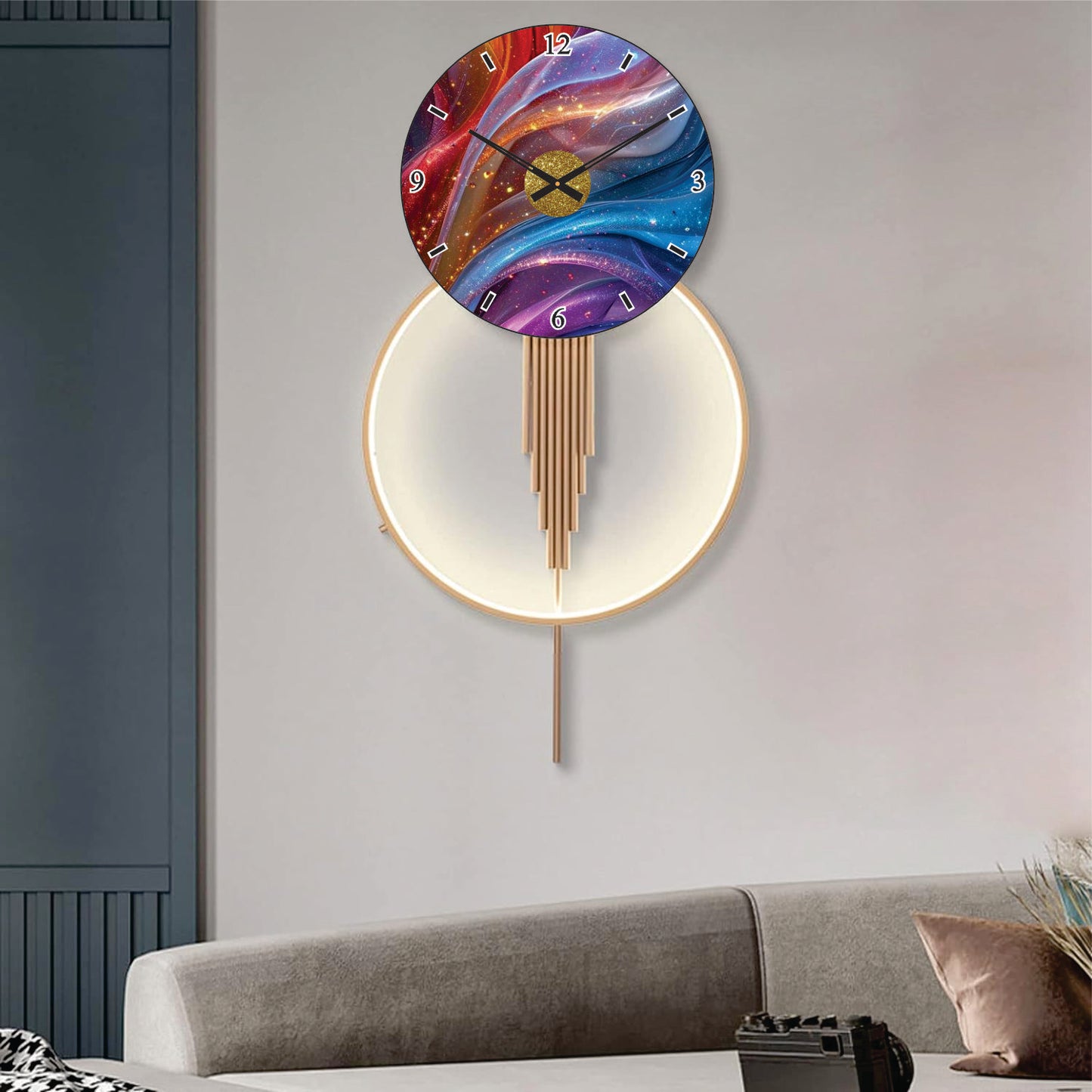 Modern Metal Wall Clock