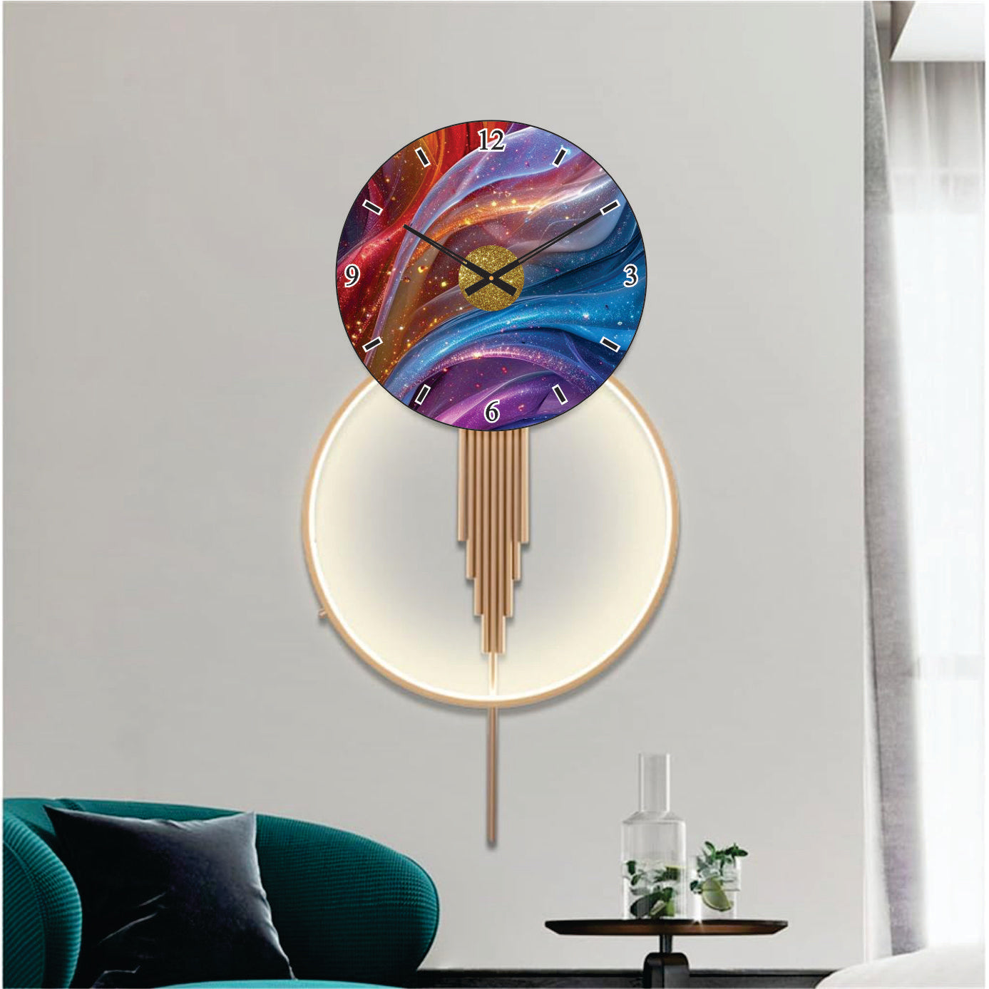 Modern Metal Wall Clock