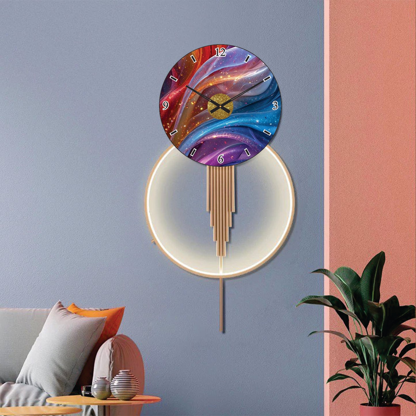 Modern Metal Wall Clock