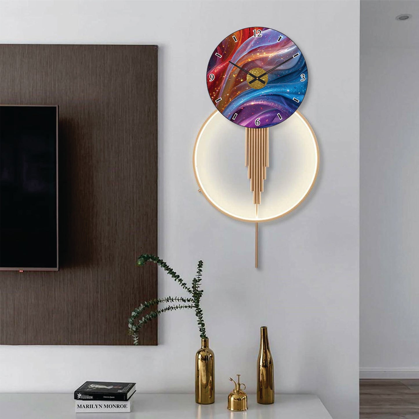 Modern Metal Wall Clock