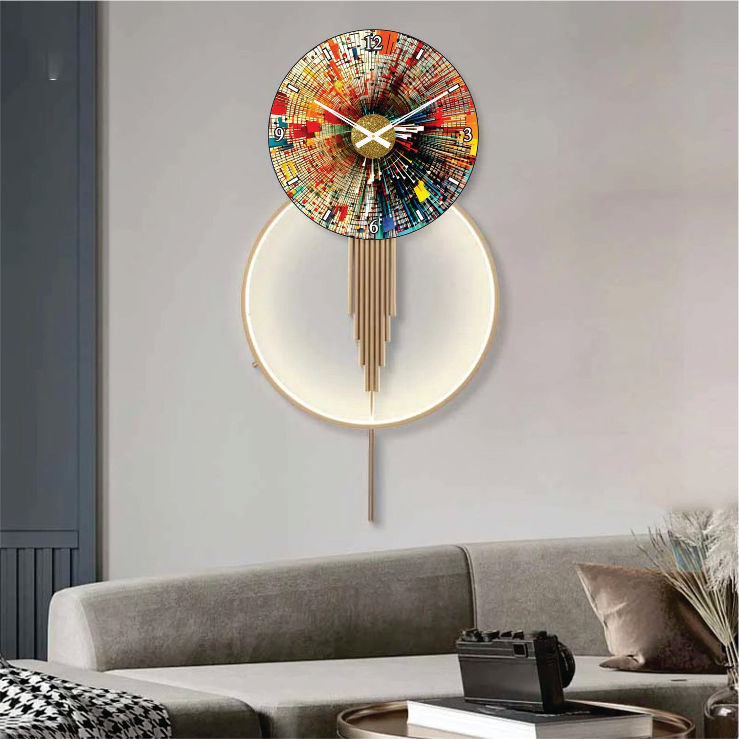 Modern Metal Wall Clock