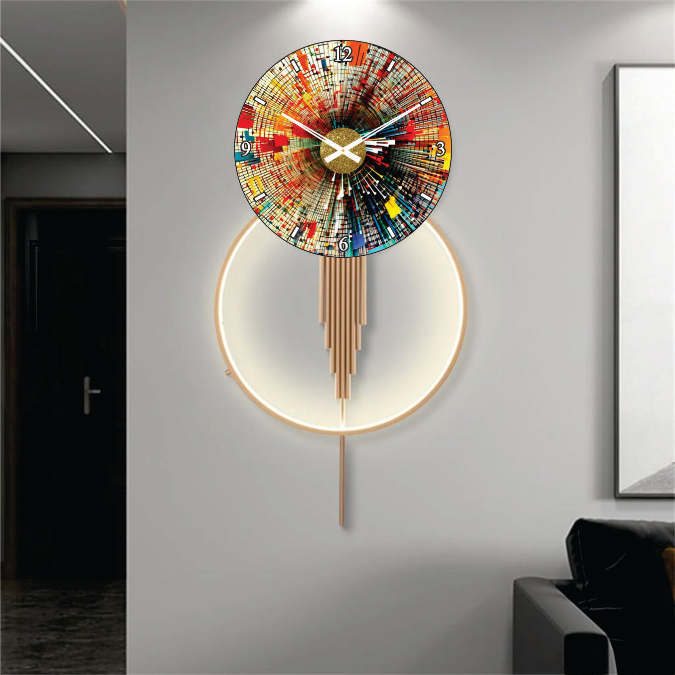 Modern Metal Wall Clock