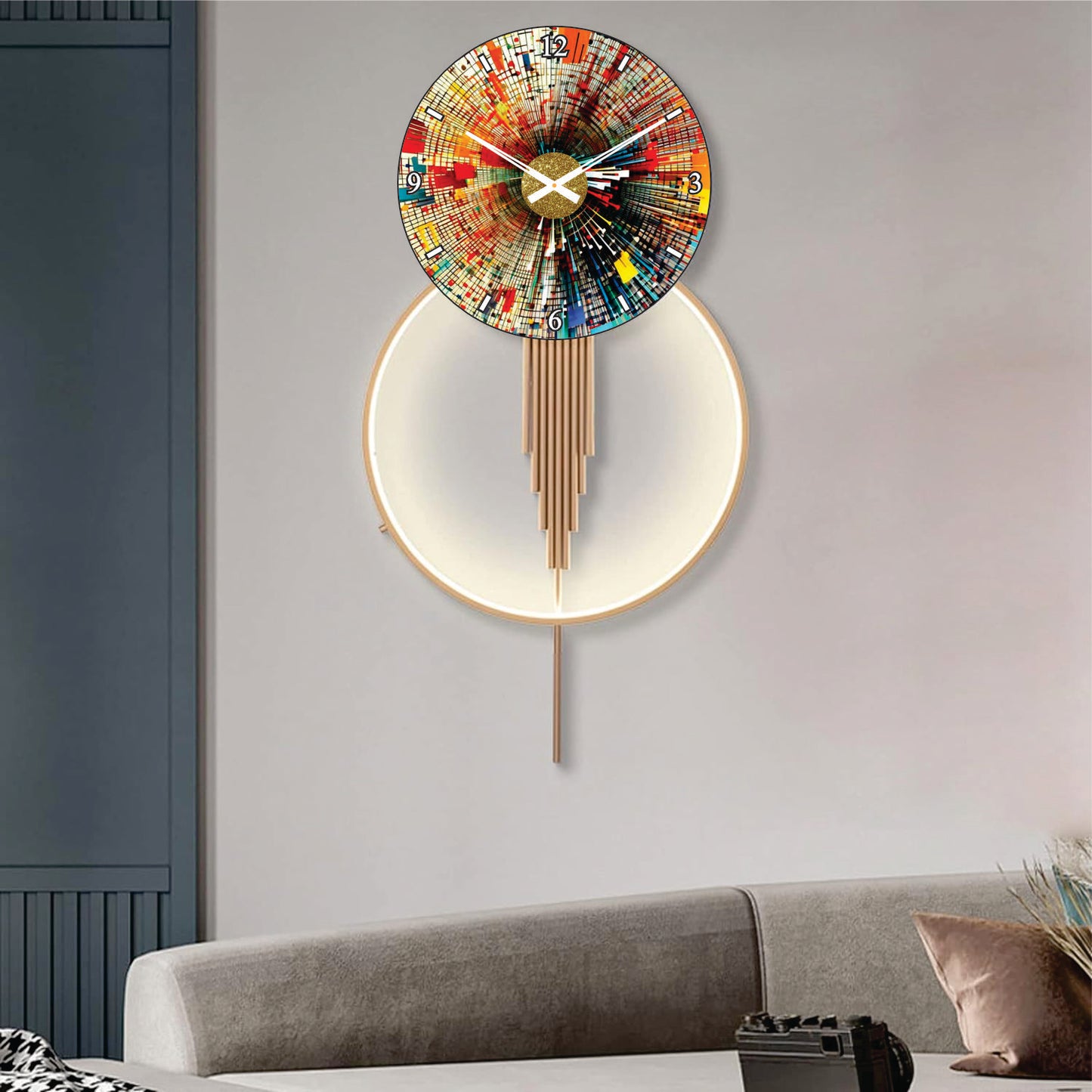 Modern Metal Wall Clock