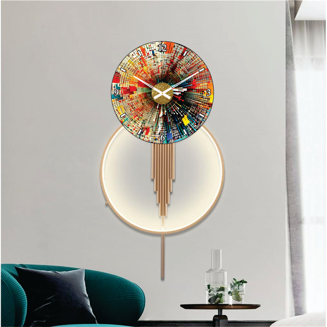 Modern Metal Wall Clock