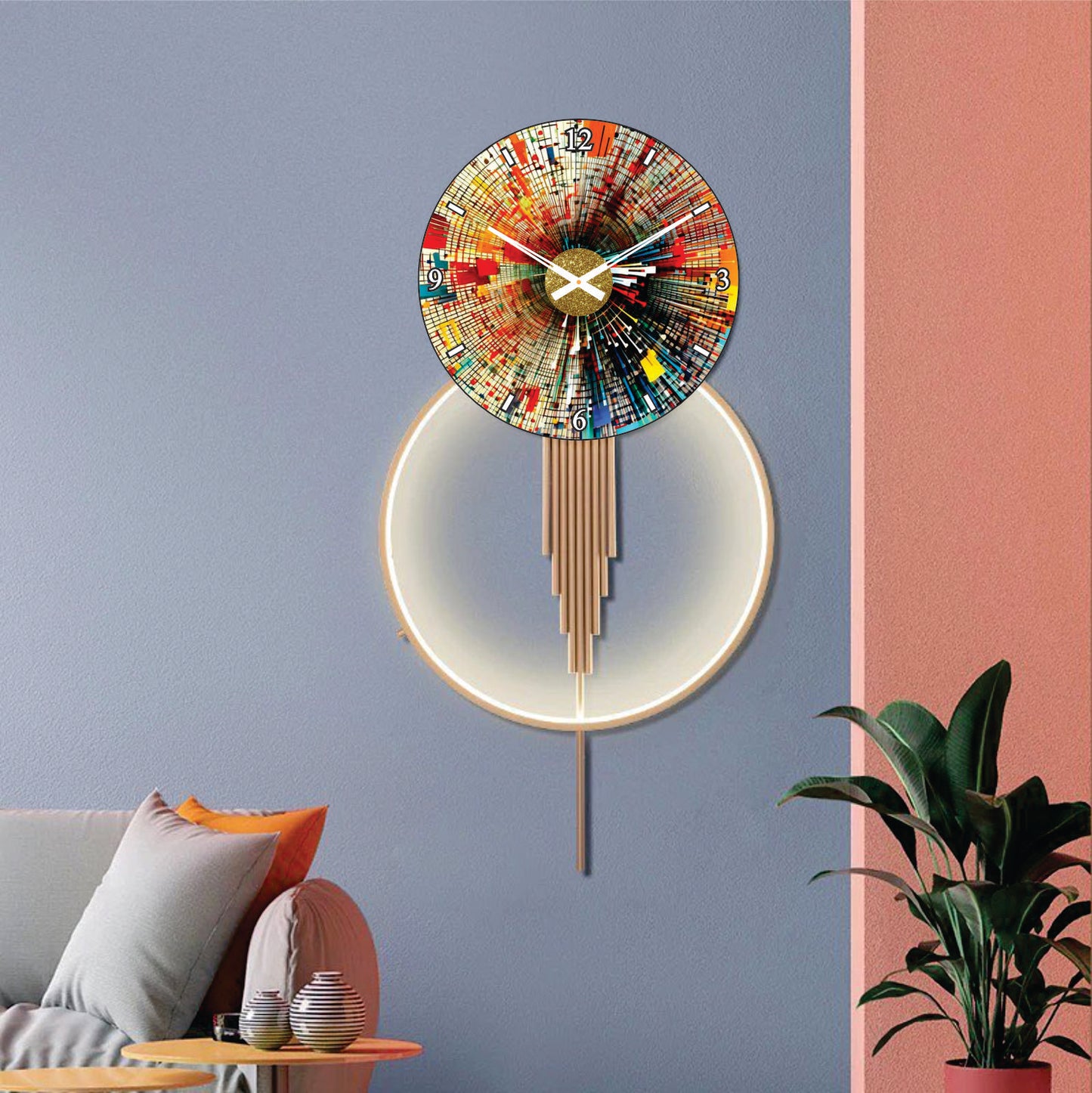 Modern Metal Wall Clock