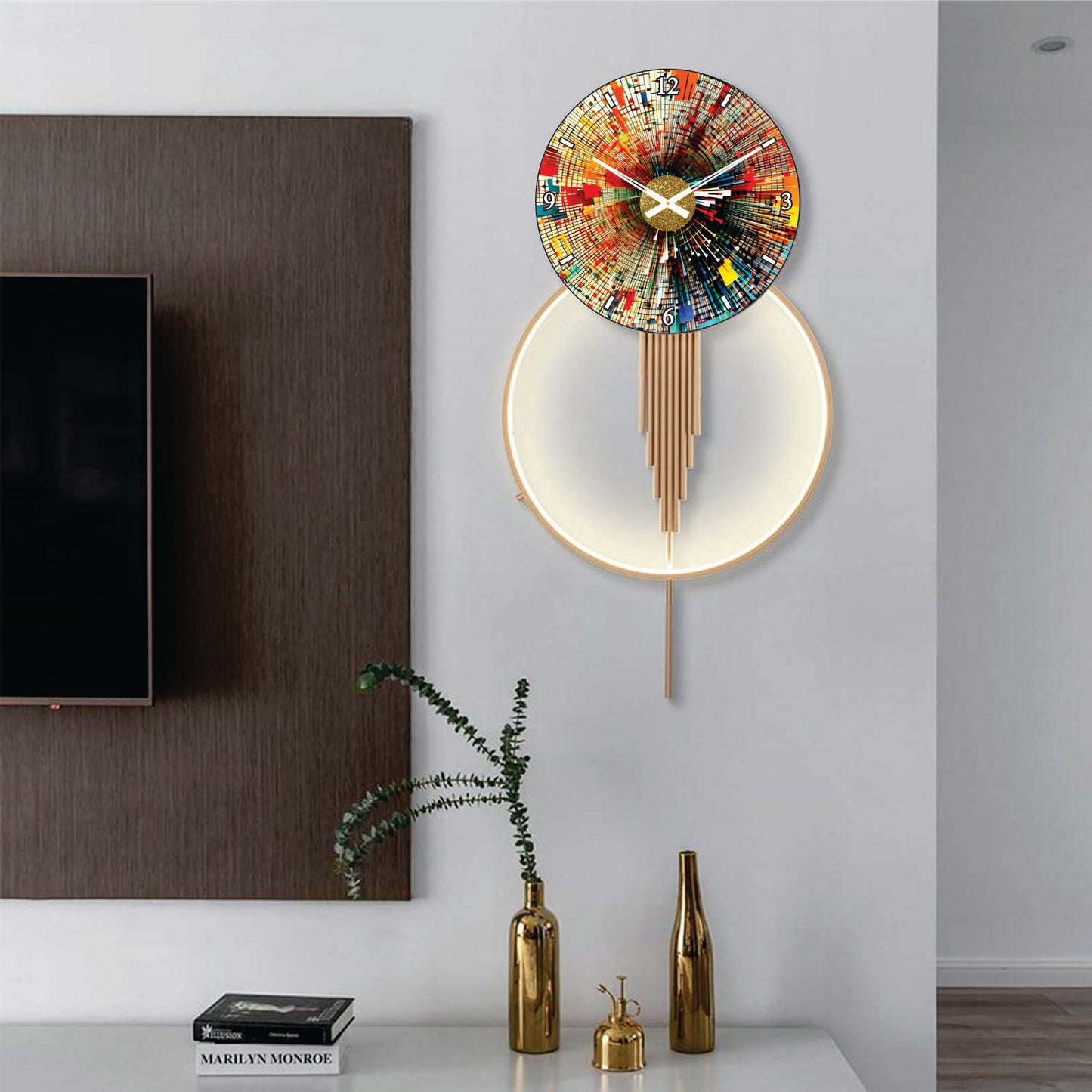 Modern Metal Wall Clock