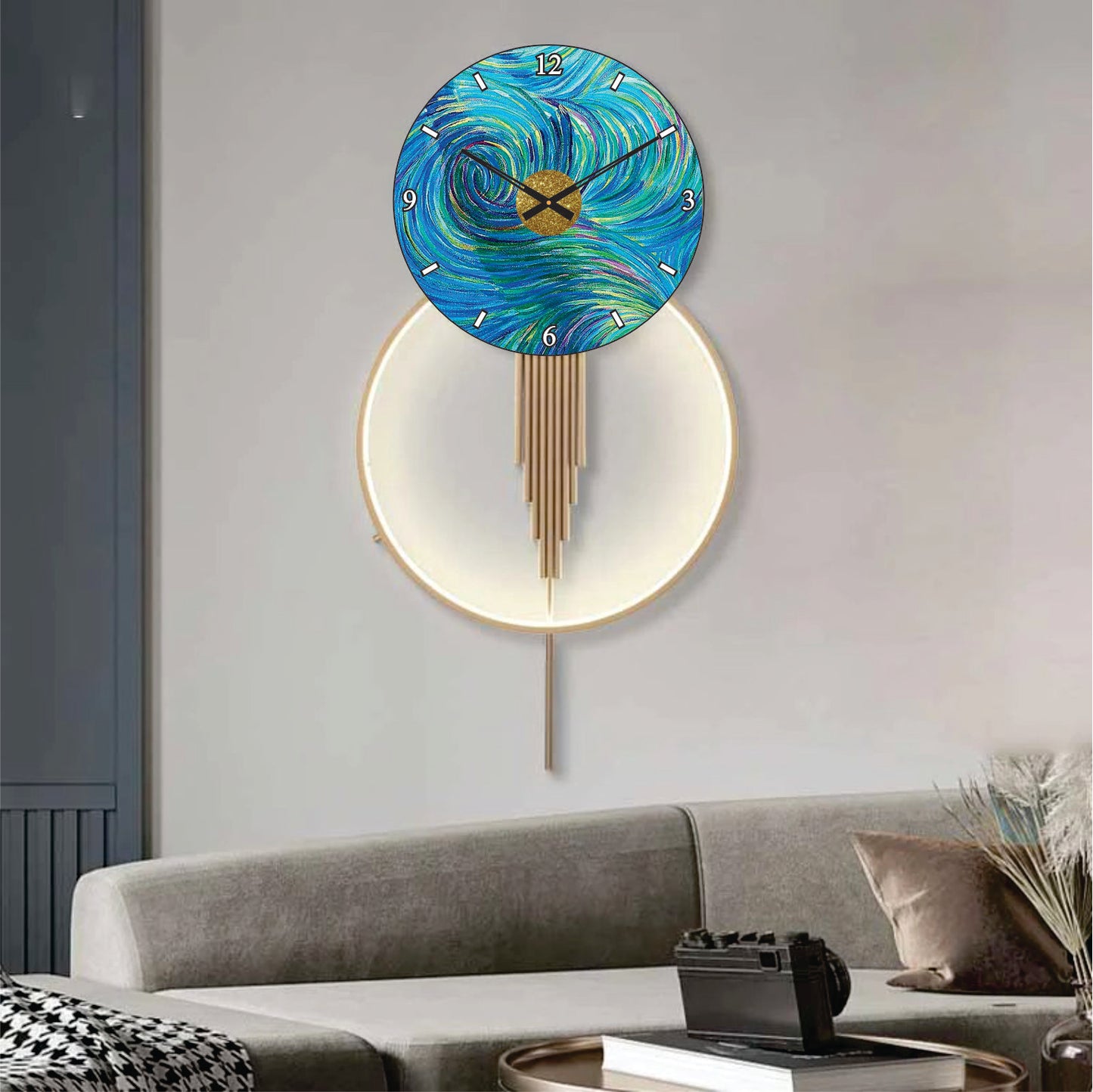 Modern Metal Wall Clock