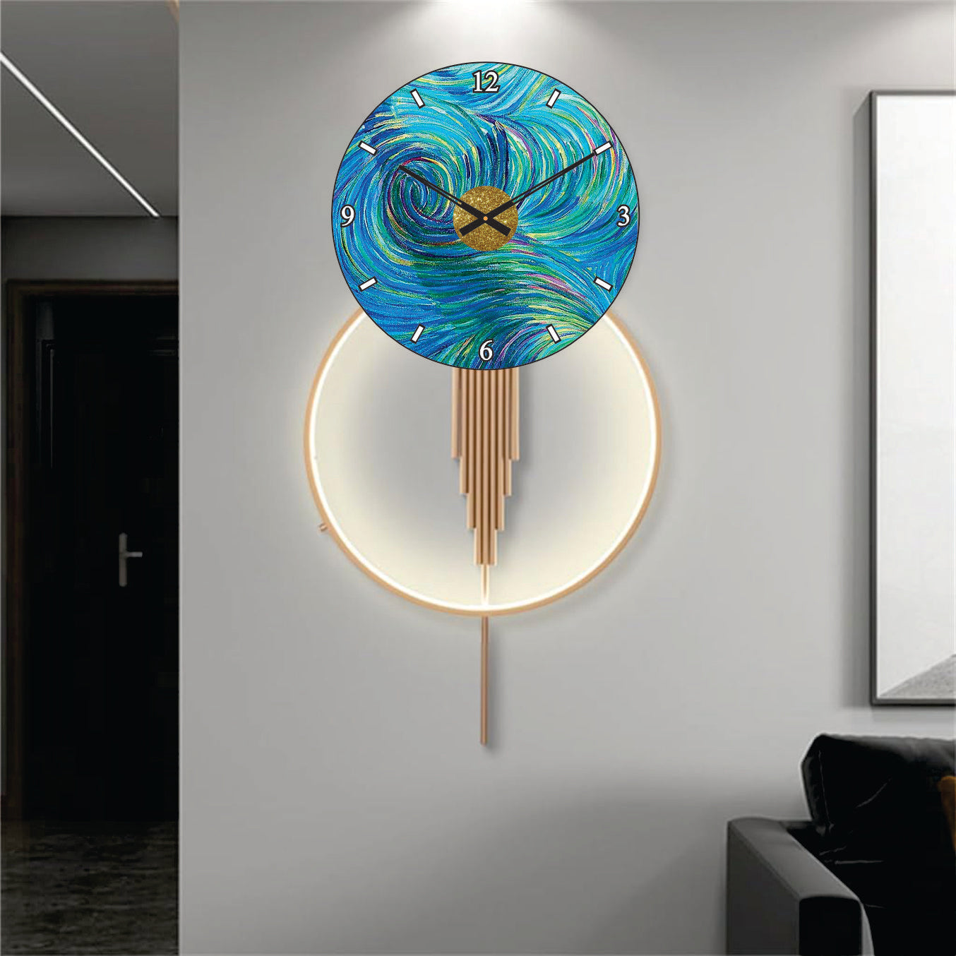 Modern Metal Wall Clock