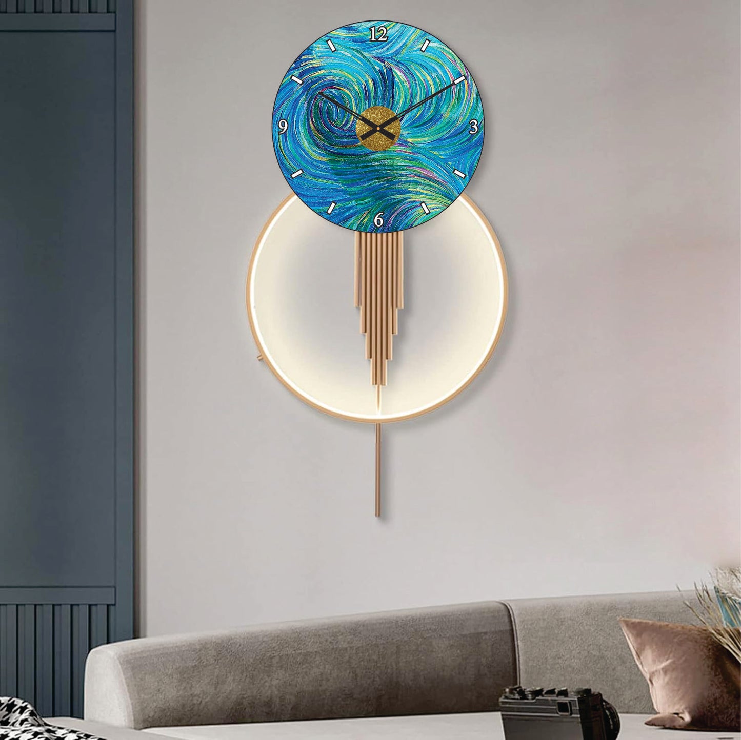 Modern Metal Wall Clock