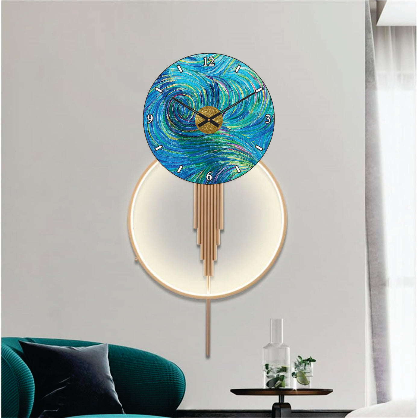 Modern Metal Wall Clock