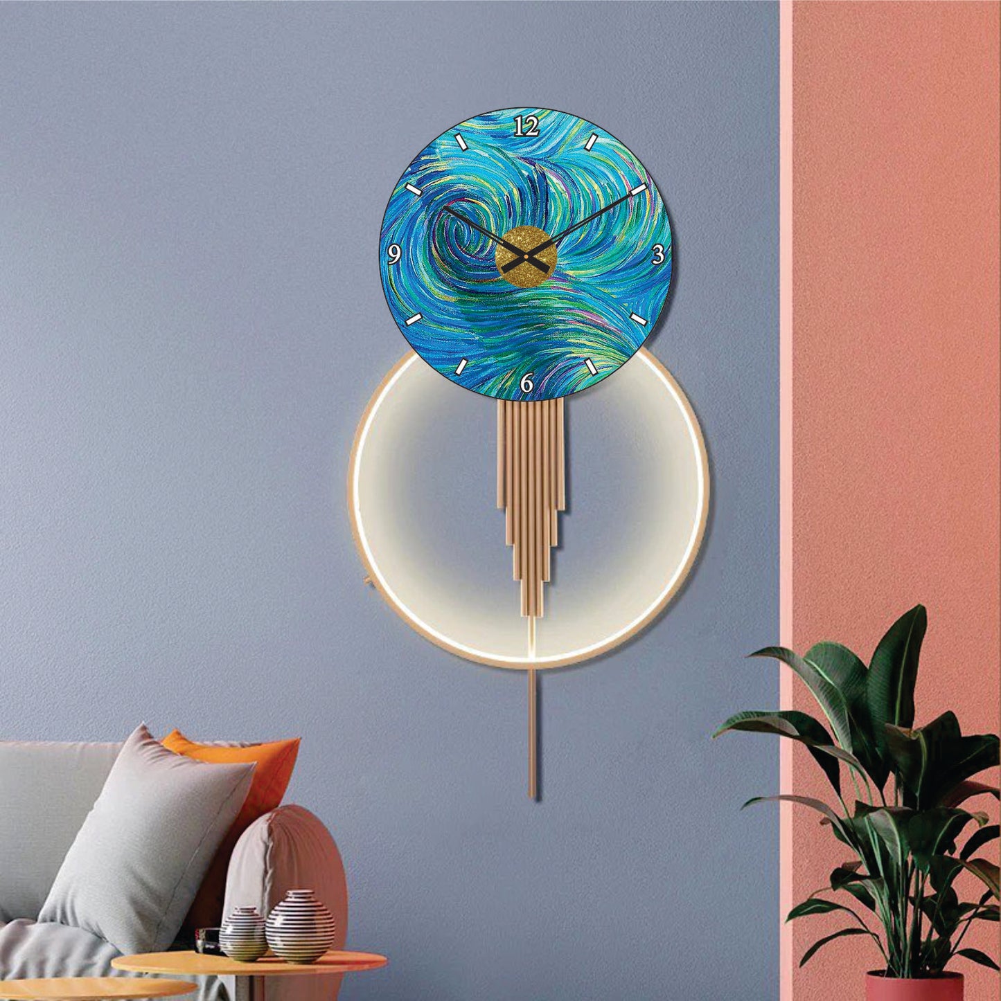 Modern Metal Wall Clock