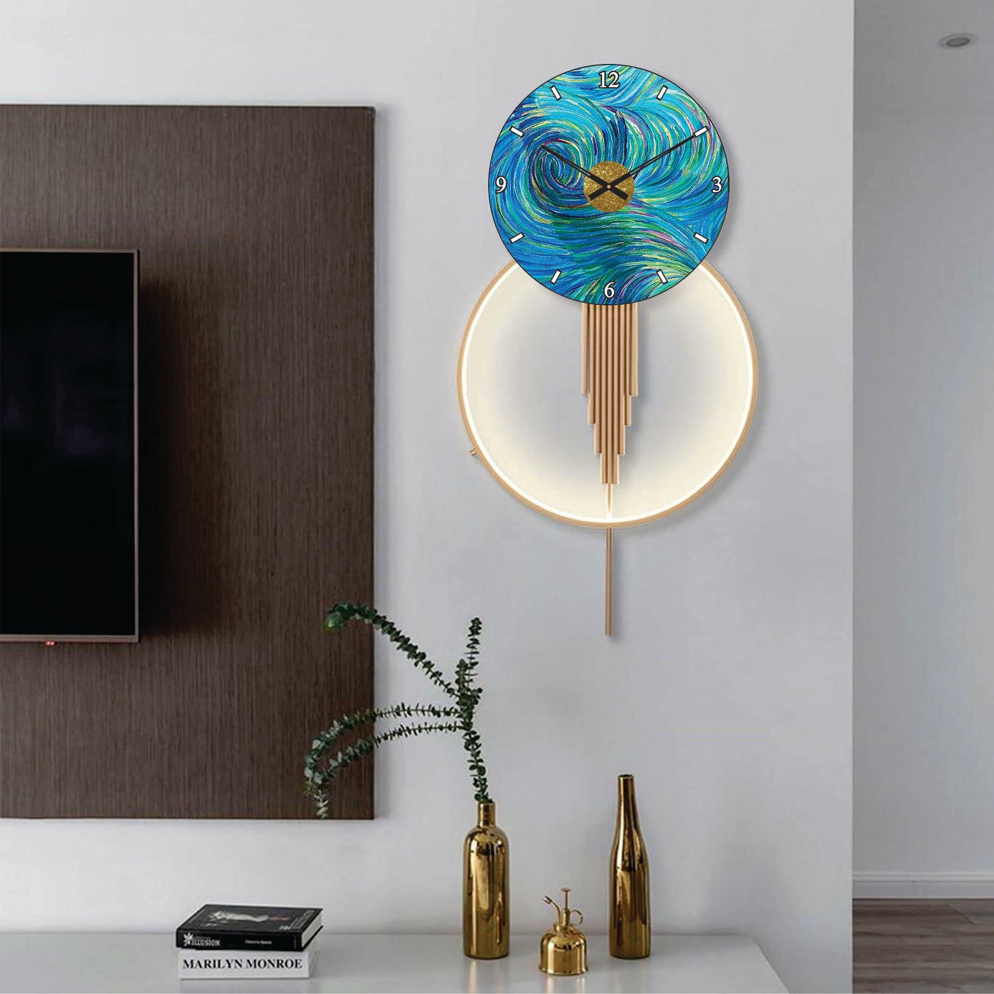 Modern Metal Wall Clock