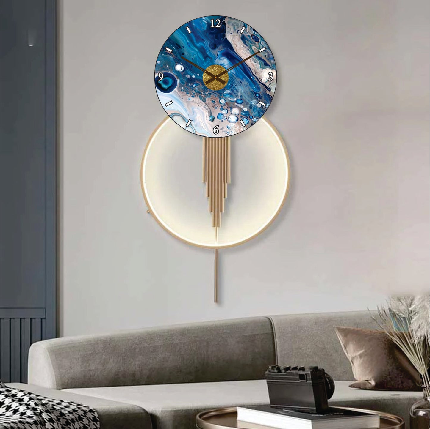 Modern Metal Wall Clock