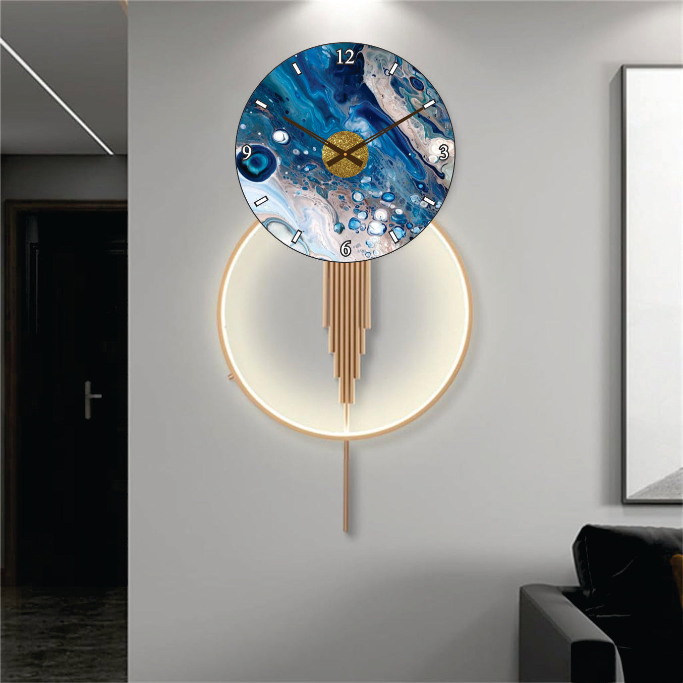 Modern Metal Wall Clock