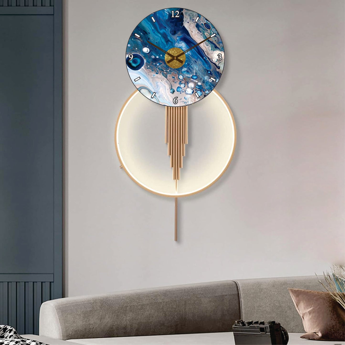 Modern Metal Wall Clock