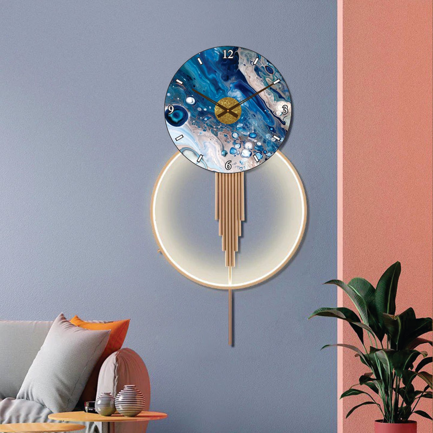 Modern Metal Wall Clock
