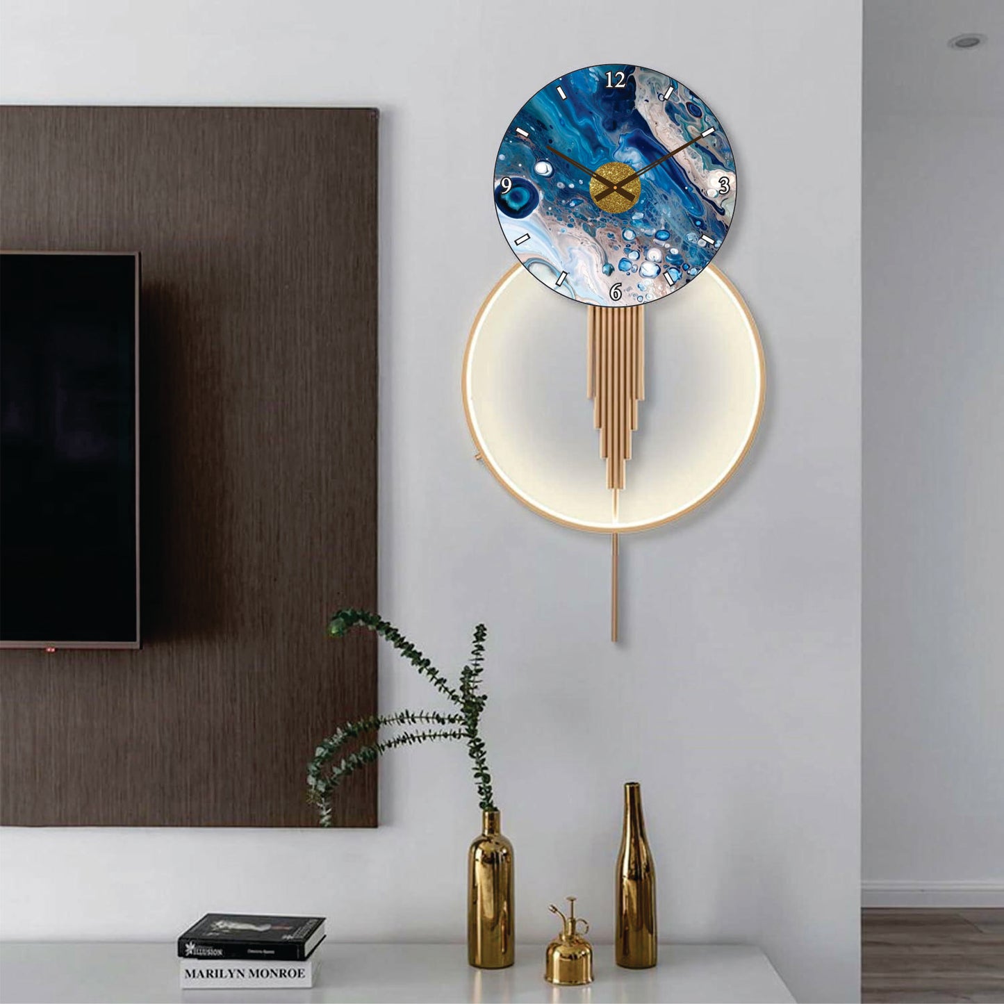 Modern Metal Wall Clock