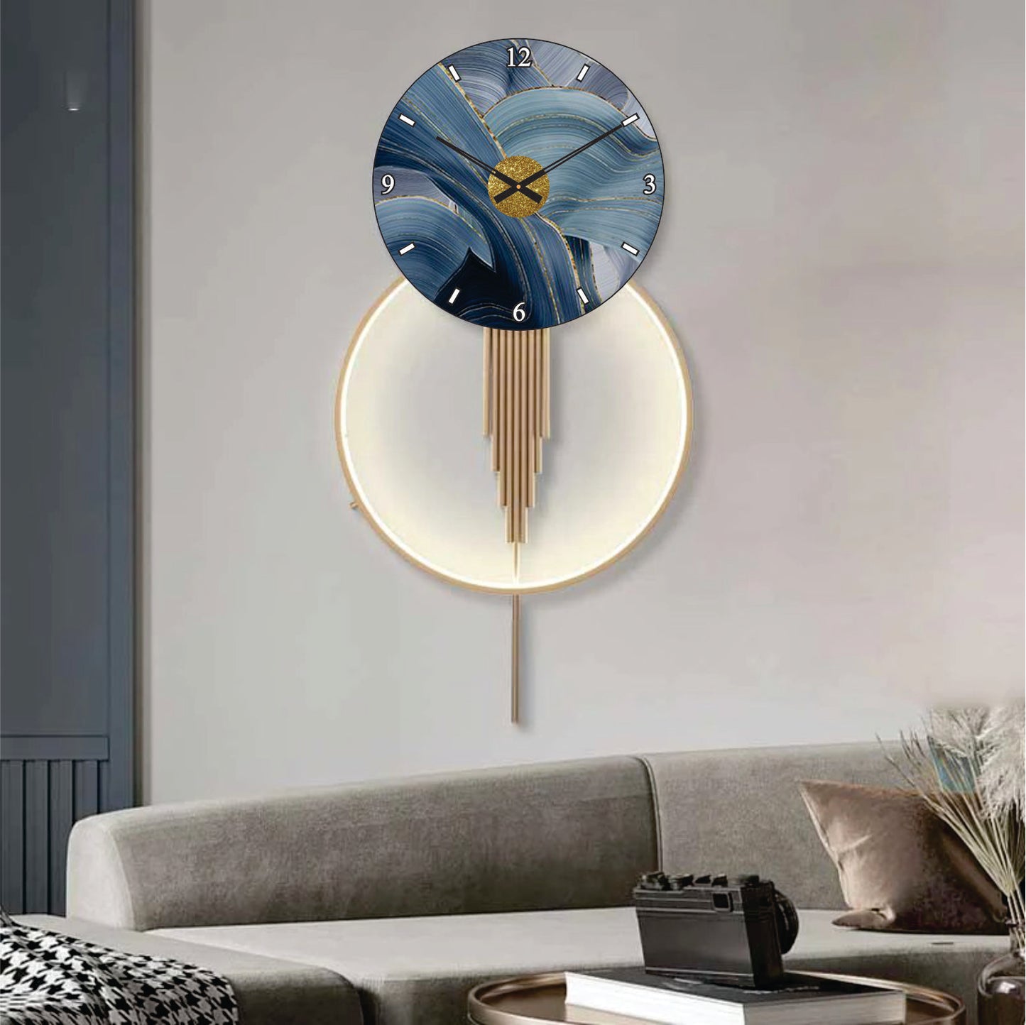 Modern Metal Wall Clock