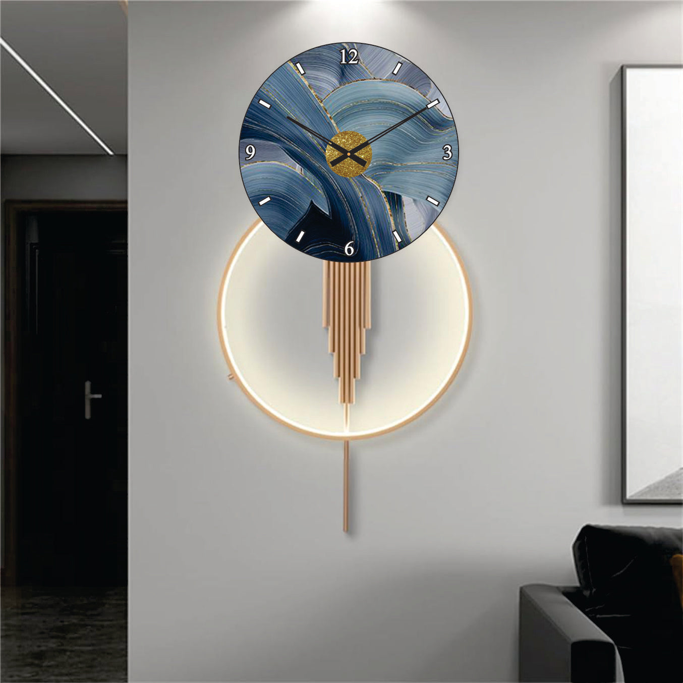 Modern Metal Wall Clock