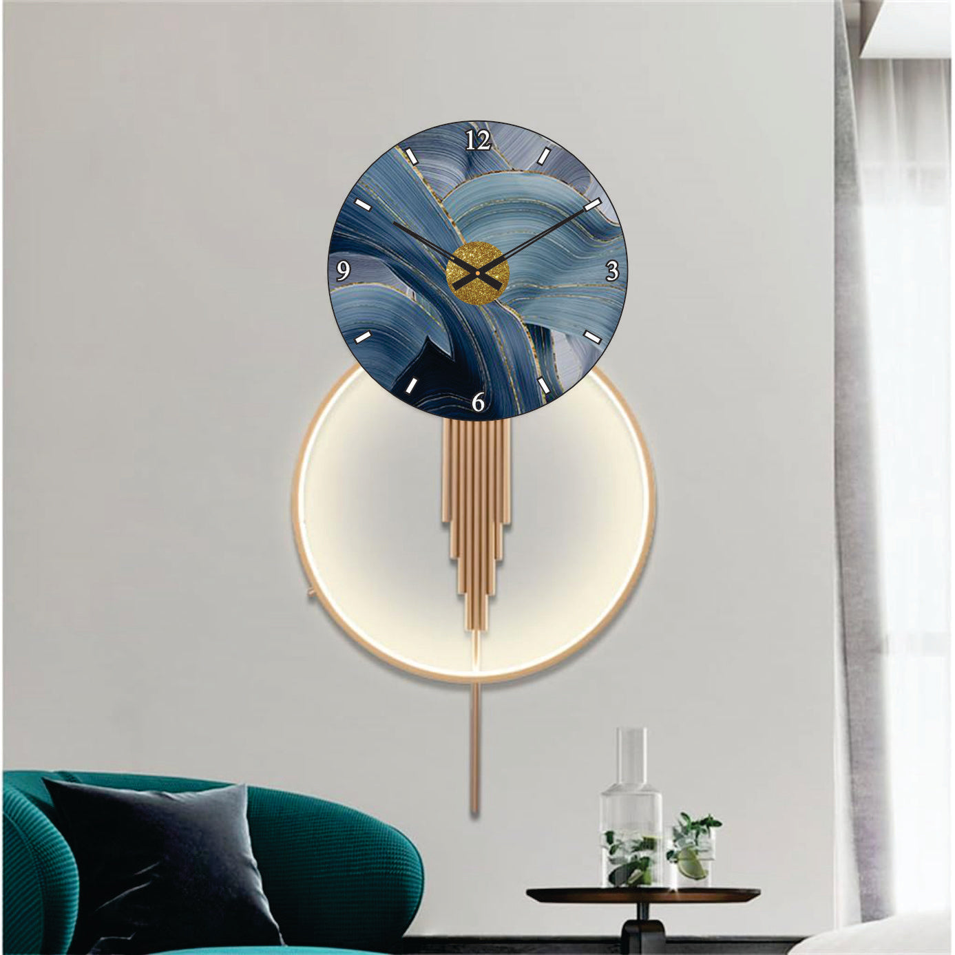 Modern Metal Wall Clock