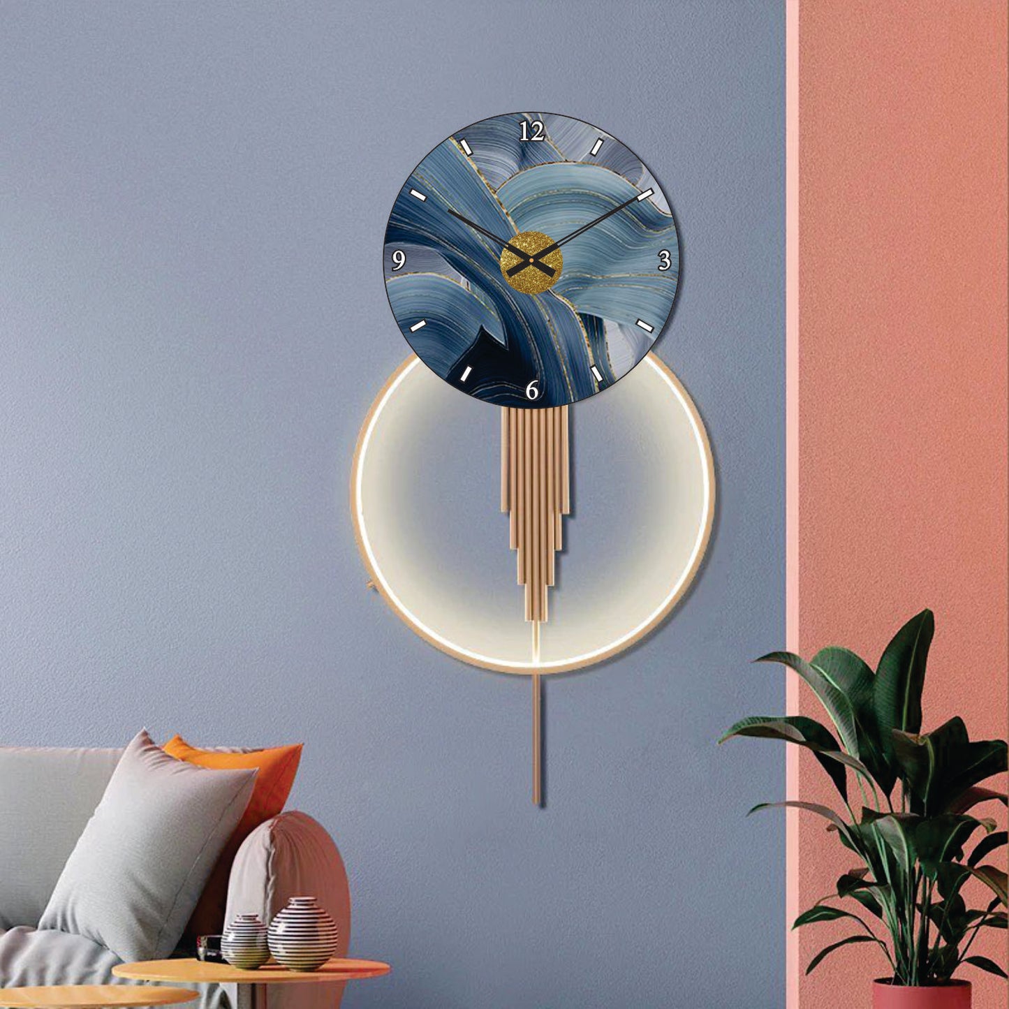 Modern Metal Wall Clock